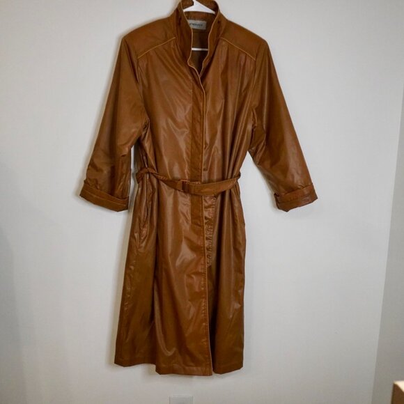 Vintage F. Pignataro brown trench coat - Picture 3 of 9
